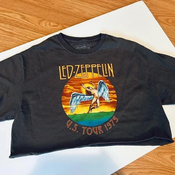 LED ZEPPELIN CROPPED T-SHIRT - Picture 2 of 5